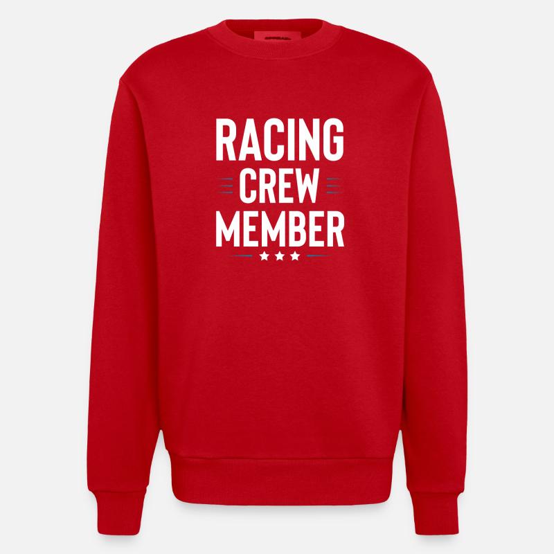 Équipage de course - Sweat bio épais oversize fabriqué en UE - rouge