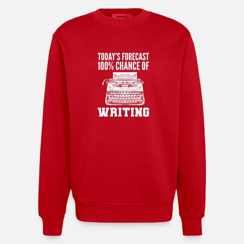 Auteur - Sweat bio épais oversize fabriqué en UE - rouge
