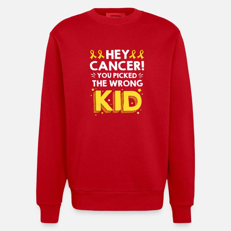 Krebs Kind - Heavyweight Oversized Organic Crew Neck Made in EU - Rot