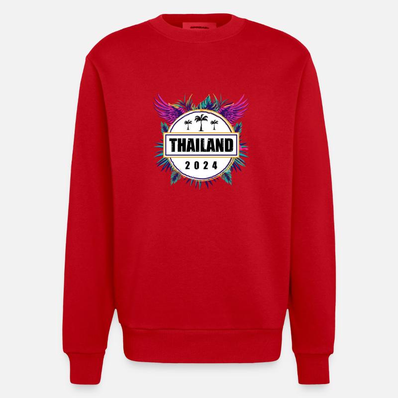 L’équipe de Thaïlande 2024 - Sweat bio épais oversize fabriqué en UE - rouge
