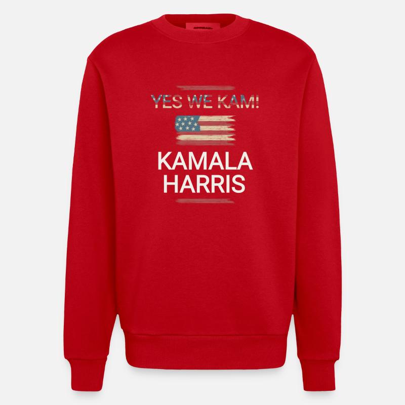 Kamala Harris - Sweat bio épais oversize fabriqué en UE - rouge
