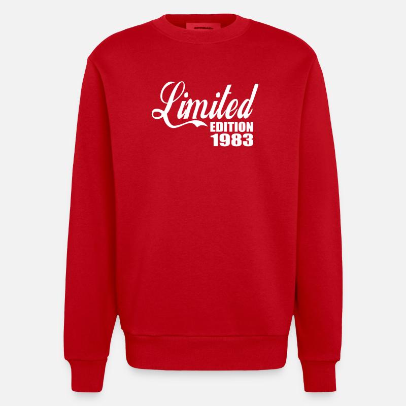 Edition limitée 1983 - Sweat bio épais oversize fabriqué en UE - rouge