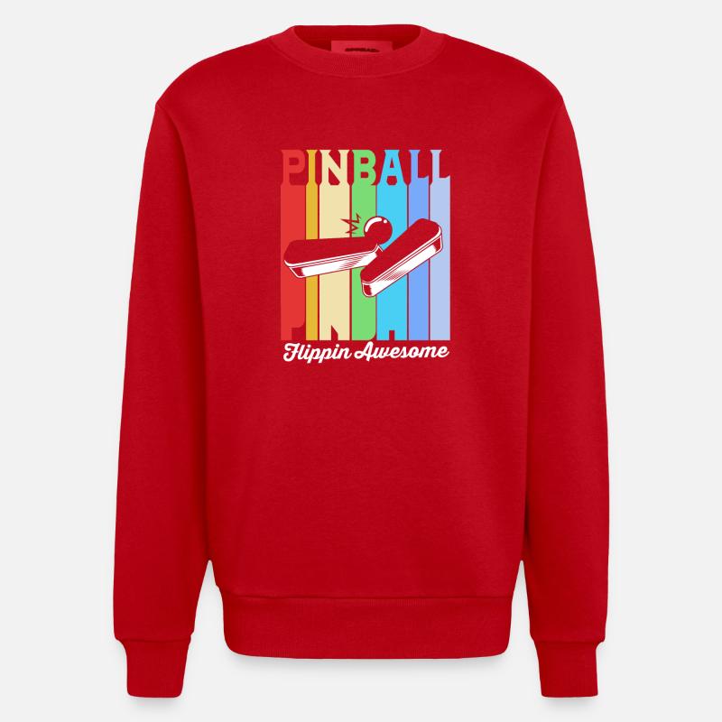 Flipper Boîte de flipper - Sweat bio épais oversize fabriqué en UE - rouge