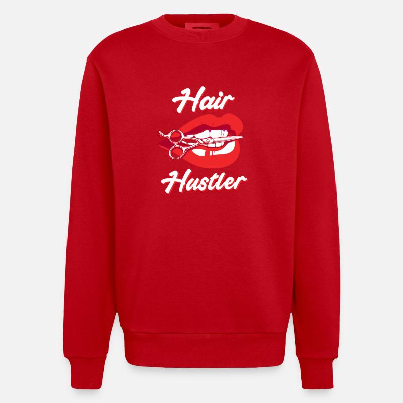 Esthéticienne Coiffeuse Coiffeuse - Sweat bio épais oversize fabriqué en UE - rouge