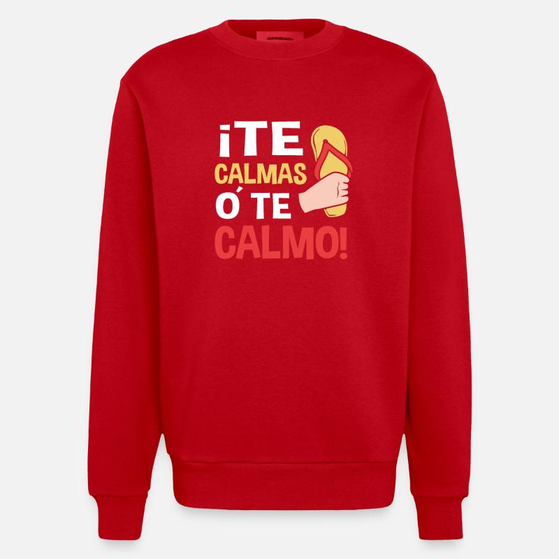Latina Mutter - Heavyweight Oversized Organic Crew Neck Made in EU - Rot