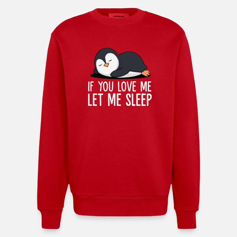 Pingouin Pingouin Animal - Sweat bio épais oversize fabriqué en UE - rouge