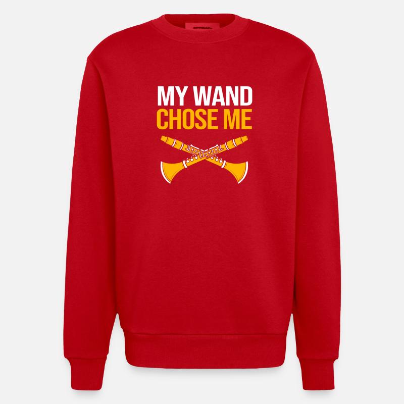 Klarinette - Heavyweight Oversized Organic Crew Neck Made in EU - Rot