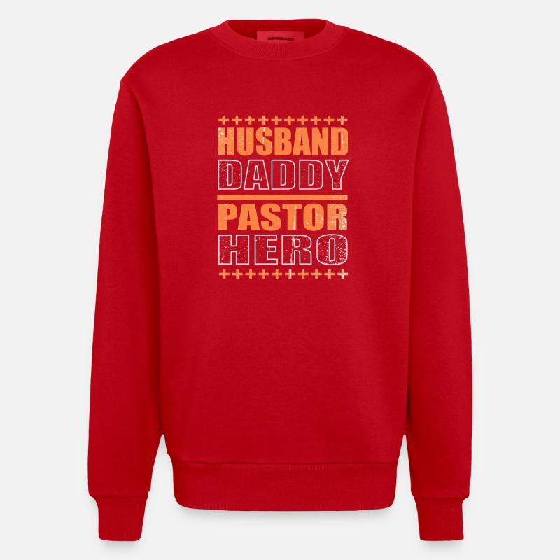 Pasteur - Sweat bio épais oversize fabriqué en UE - rouge
