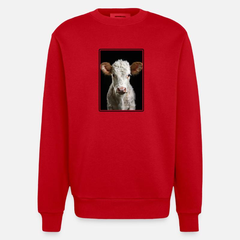 Vaches Vache - Sweat bio épais oversize fabriqué en UE - rouge