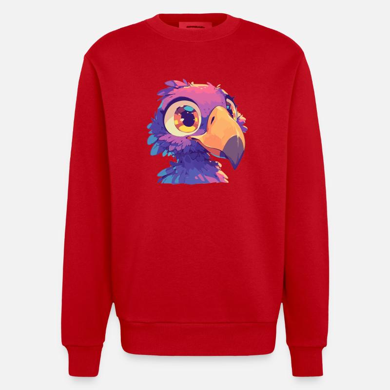 Dodos Dodo - Sweat bio épais oversize fabriqué en UE - rouge