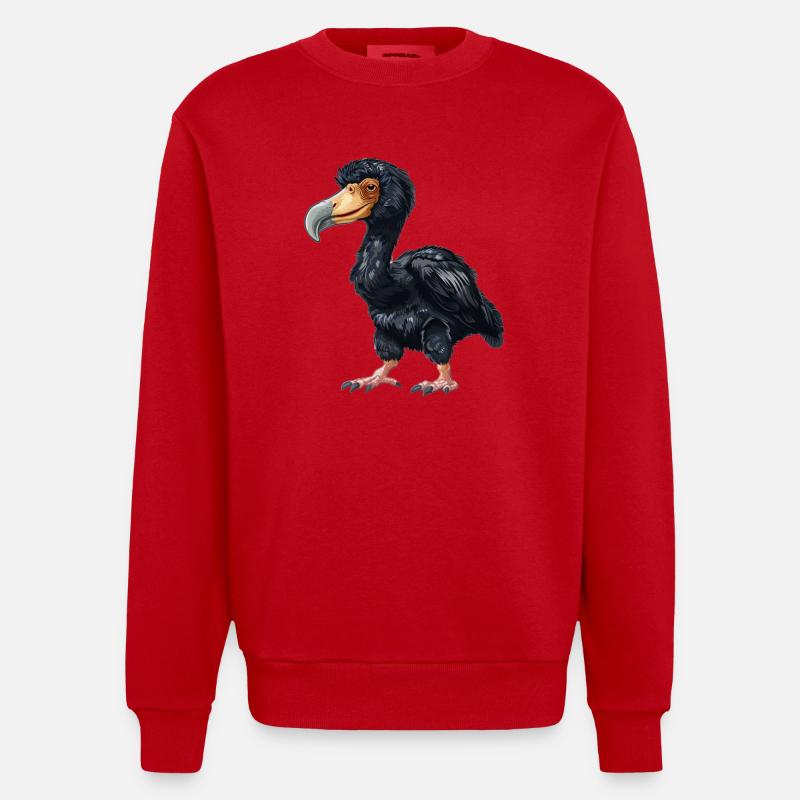 Dodos Dodo - Sweat bio épais oversize fabriqué en UE - rouge