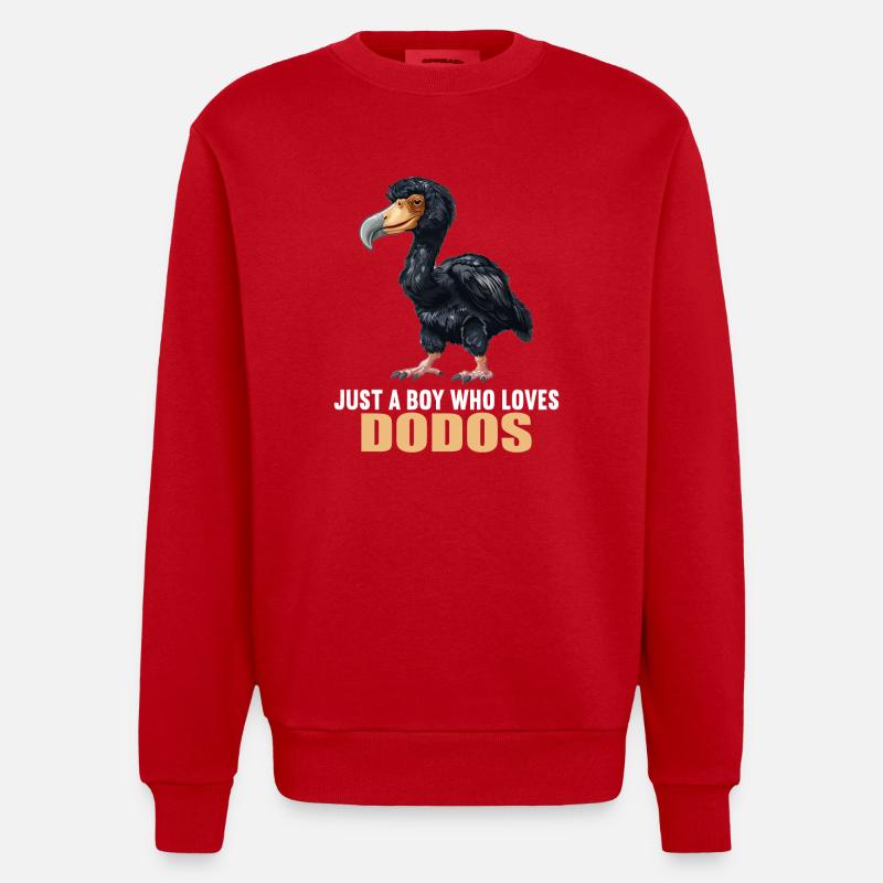 Dodos Dodo - Sweat bio épais oversize fabriqué en UE - rouge