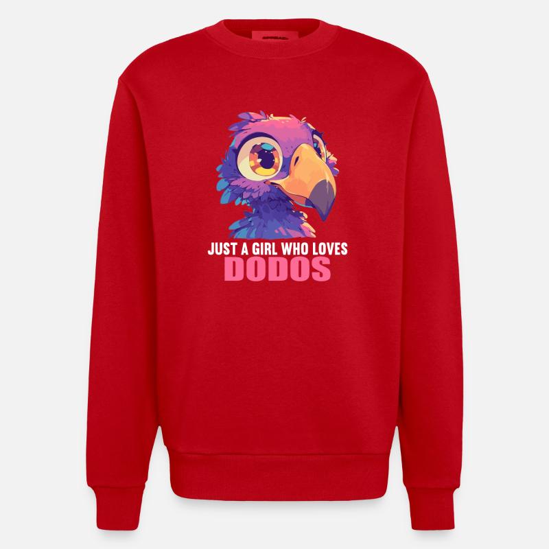 Dodos Dodo - Sweat bio épais oversize fabriqué en UE - rouge