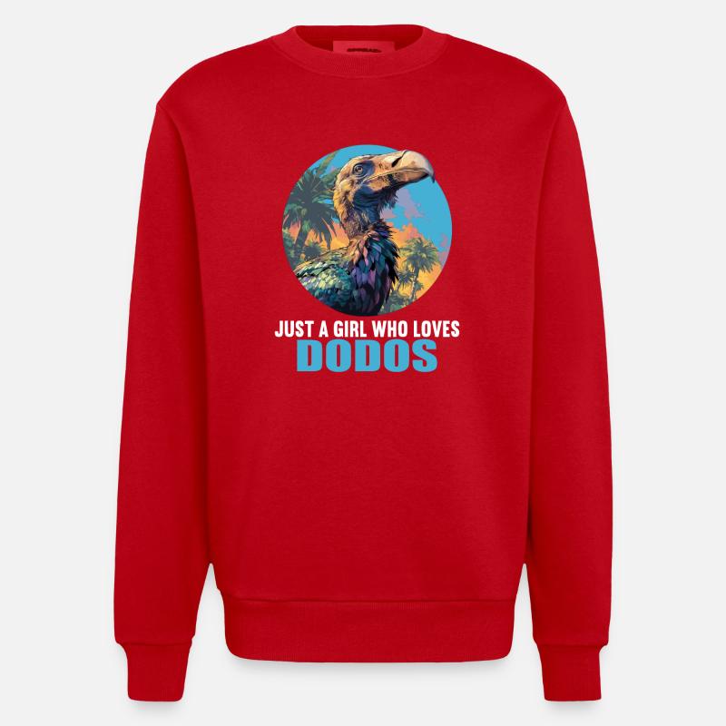 Dodos Dodo - Sweat bio épais oversize fabriqué en UE - rouge