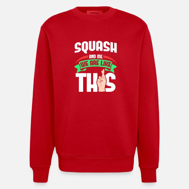 Squash Me sont comme - Sweat bio épais oversize fabriqué en UE - rouge