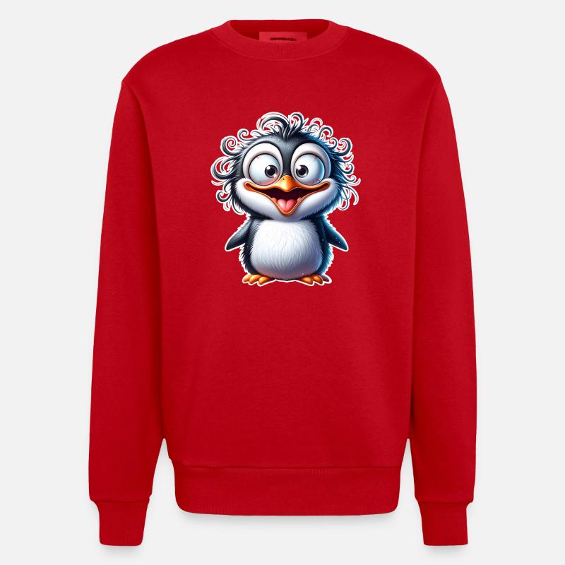 Pingouin - Sweat bio épais oversize fabriqué en UE - rouge