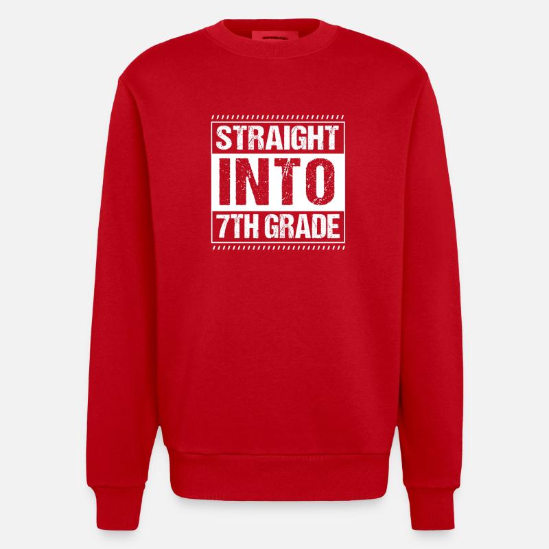 7. Klasse - Heavyweight Oversized Organic Crew Neck Made in EU - Rot