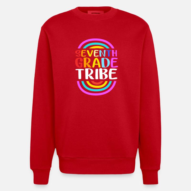 5e - Sweat bio épais oversize fabriqué en UE - rouge