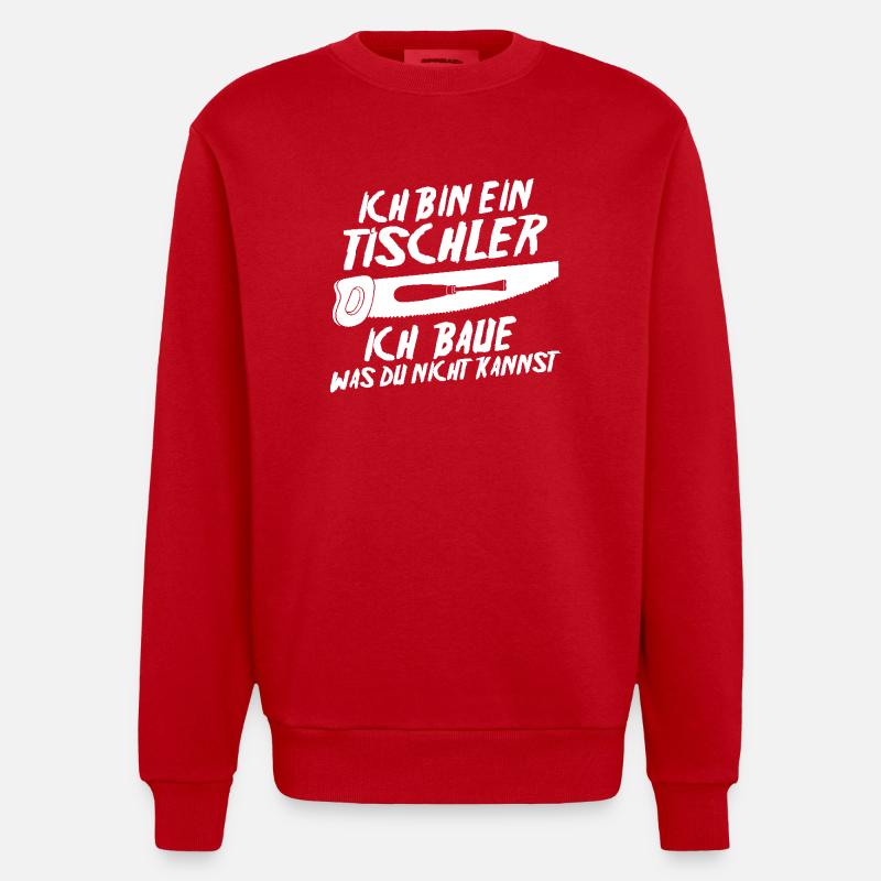 Charpentier, Charpentier, Charpentier - Sweat bio épais oversize fabriqué en UE - rouge