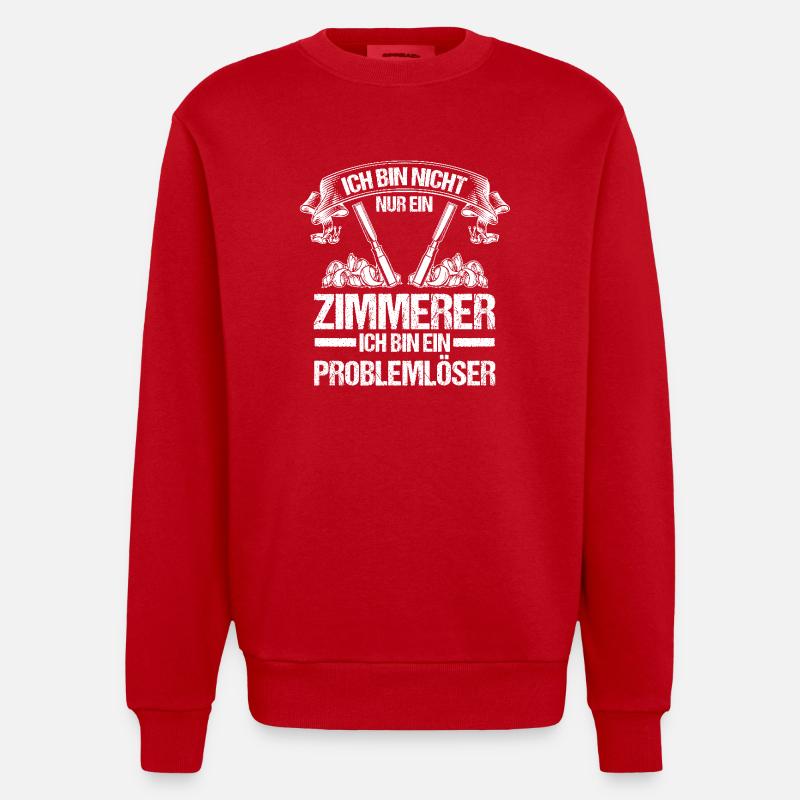 Charpentier Charpentier - Sweat bio épais oversize fabriqué en UE - rouge