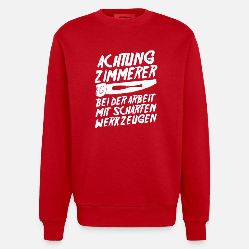 Charpentier Charpentier - Sweat bio épais oversize fabriqué en UE - rouge