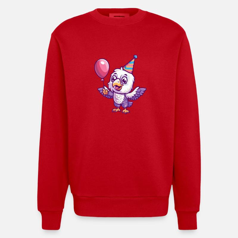 Aigle Anniversaire Bébé - Sweat bio épais oversize fabriqué en UE - rouge