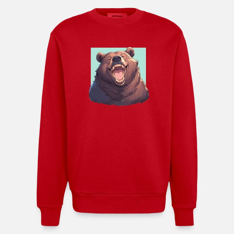 Ours Kodiak Ours Kodiak - Sweat bio épais oversize fabriqué en UE - rouge