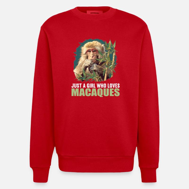 Macaque Macaque - Sweat bio épais oversize fabriqué en UE - rouge