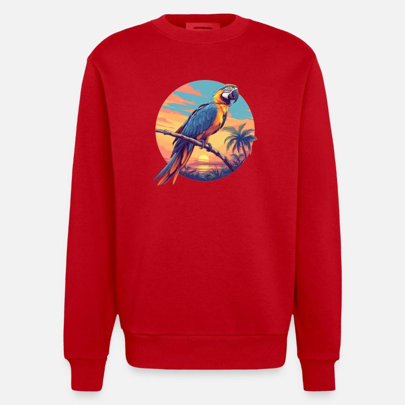 Aras Ara - Heavyweight Oversized Organic Crew Neck Made in EU - Rot