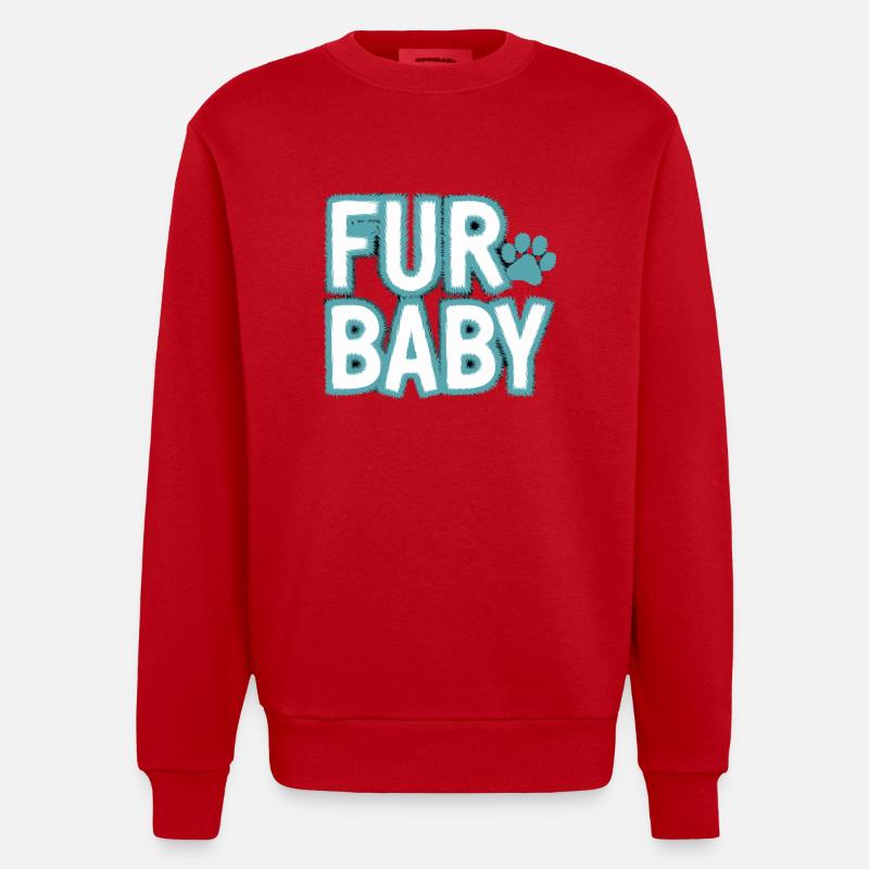 Pour la beauté, l’expérience expressive - Sweat bio épais oversize fabriqué en UE - rouge