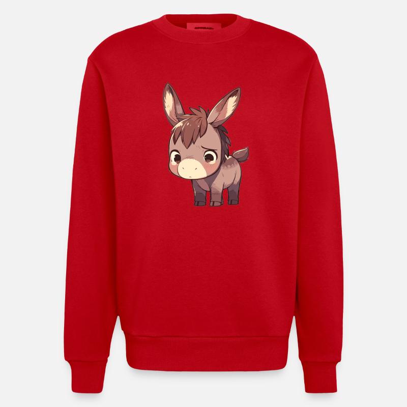 Mules Mule - Sweat bio épais oversize fabriqué en UE - rouge