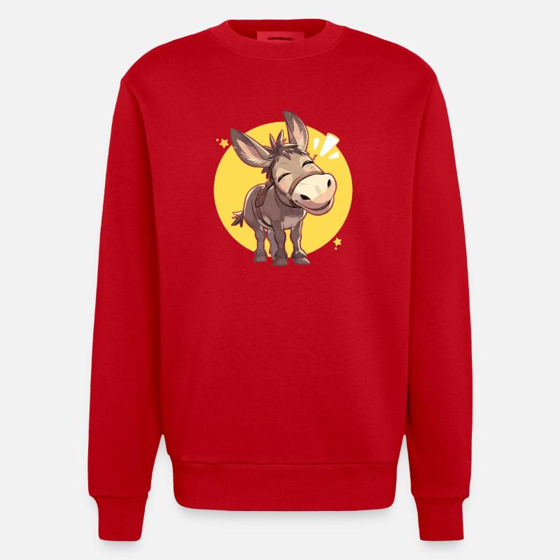 Mules Mule - Sweat bio épais oversize fabriqué en UE - rouge