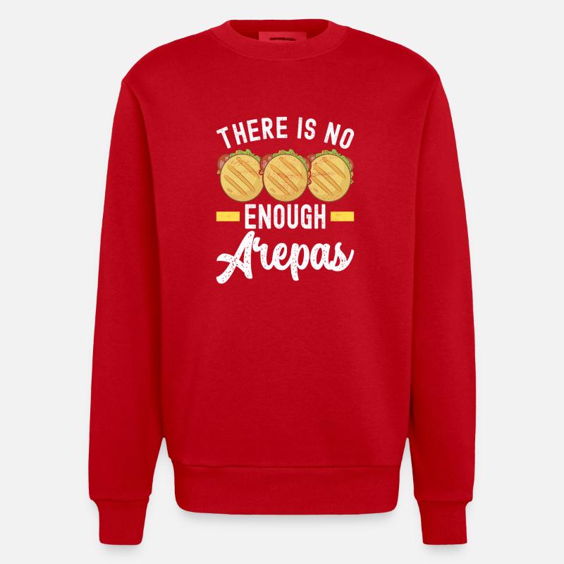 Venezolanische Arepas - Heavyweight Oversized Organic Crew Neck Made in EU - Rot