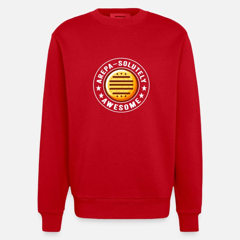 Venezolanische Arepas - Heavyweight Oversized Organic Crew Neck Made in EU - Rot