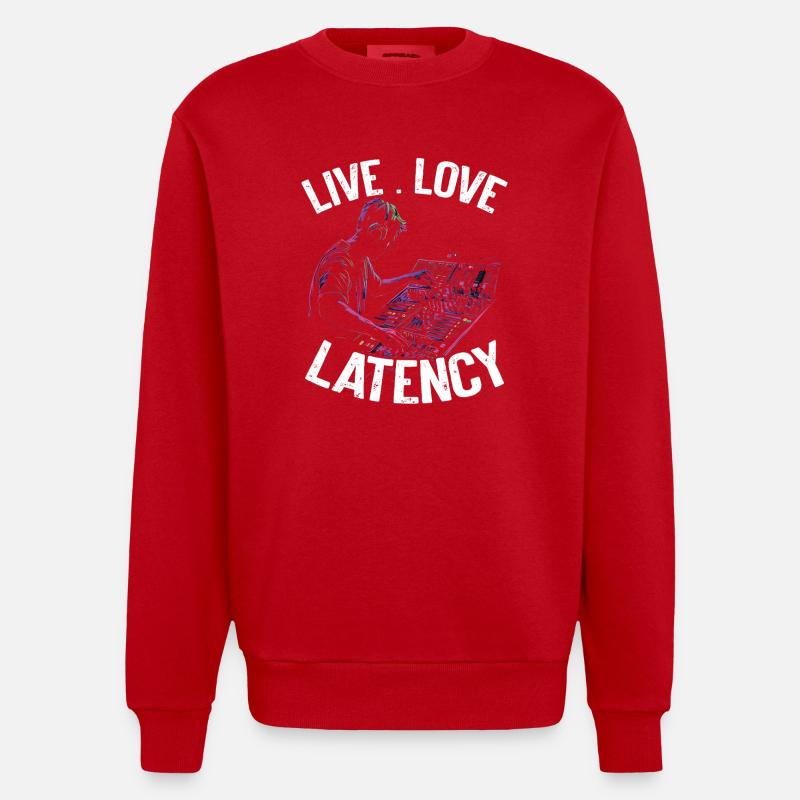 AV-Technik AV-Techniker Audiovisueller Techniker - Heavyweight Oversized Organic Crew Neck Made in EU - Rot