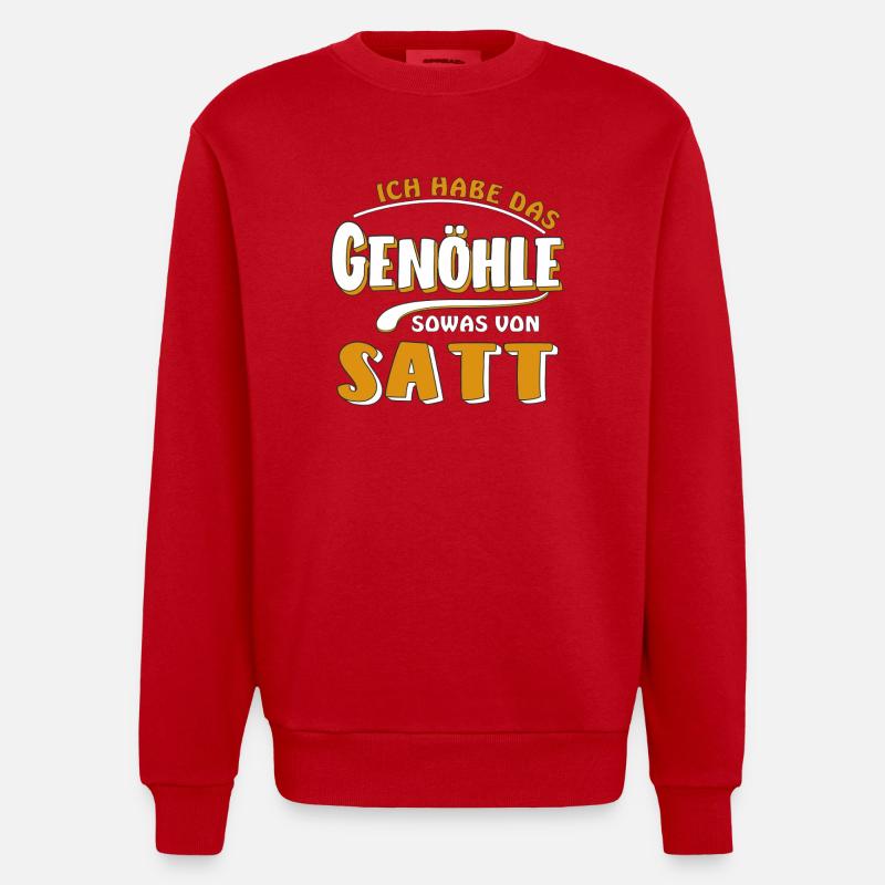 J’EN AI MARRE DE ÇA - Sweat bio épais oversize fabriqué en UE - rouge