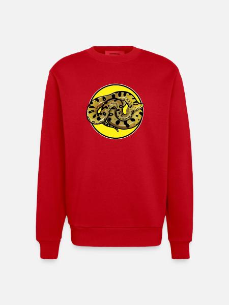Anacondas Anaconda - Heavyweight Oversized Organic Crew Neck Made in EU - red