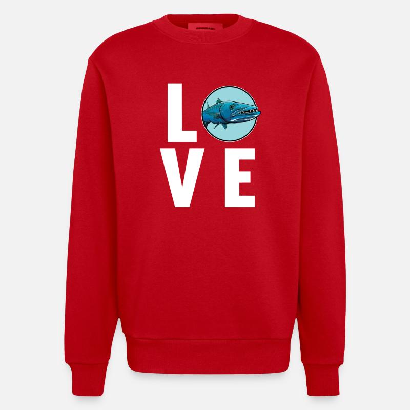 Barracudas Barracuda - Sweat bio épais oversize fabriqué en UE - rouge