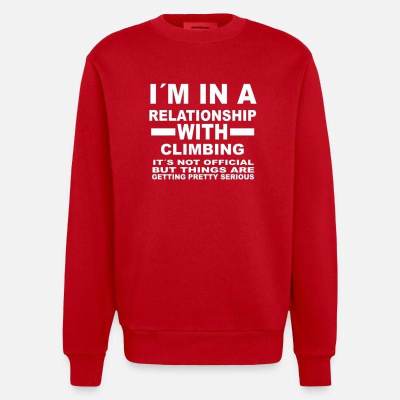 relation avec CLIMBING - Sweat bio épais oversize fabriqué en UE - rouge
