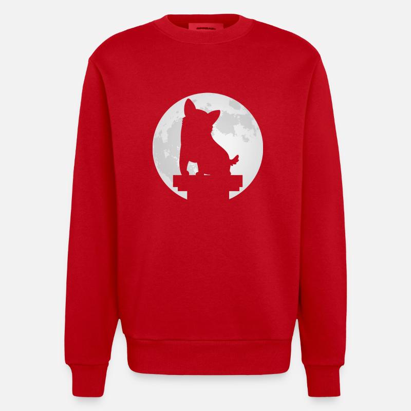 Corgi - Heavyweight Oversized Organic Crew Neck Made in EU - red