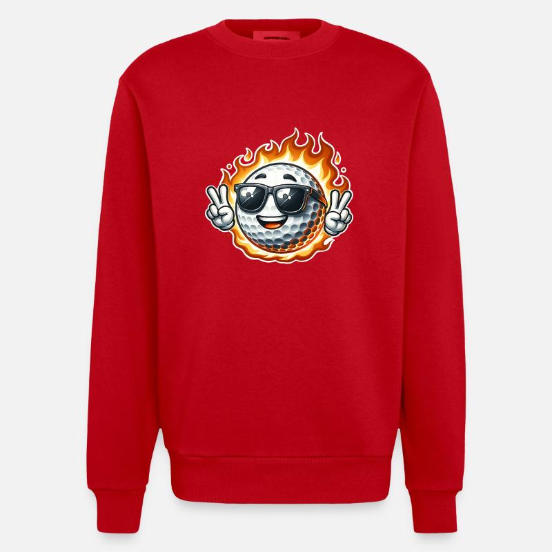 Golfe - Sweat bio épais oversize fabriqué en UE - rouge