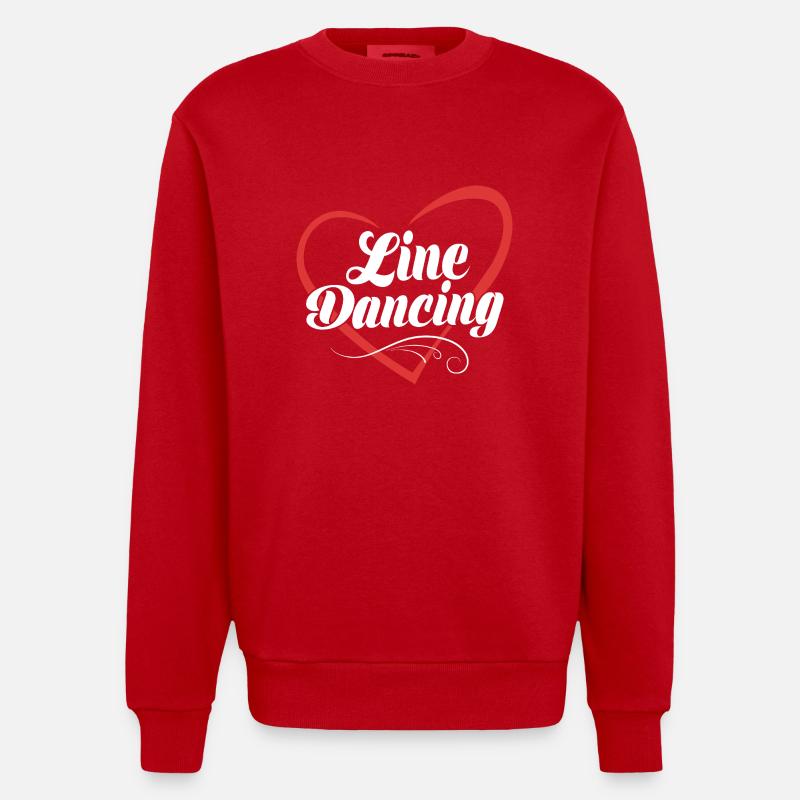 Linedance - Heavyweight Oversized Organic Crew Neck Made in EU - Rot