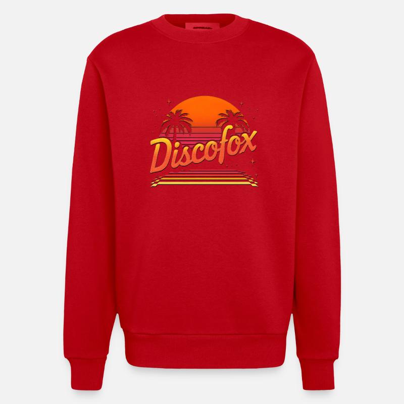 Discofox - Sweat bio épais oversize fabriqué en UE - rouge