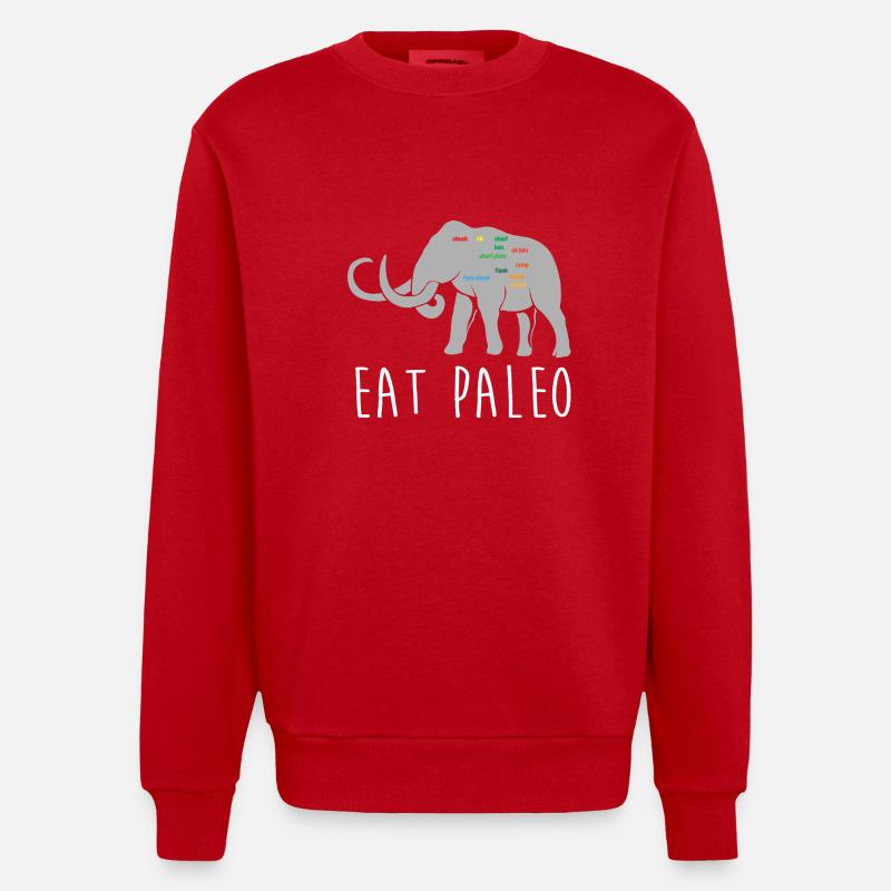 Mammut - Heavyweight Oversized Organic Crew Neck Made in EU - Rot