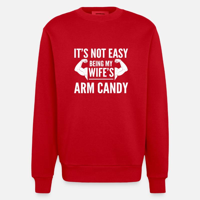 Bras Candy Mari - Sweat bio épais oversize fabriqué en UE - rouge