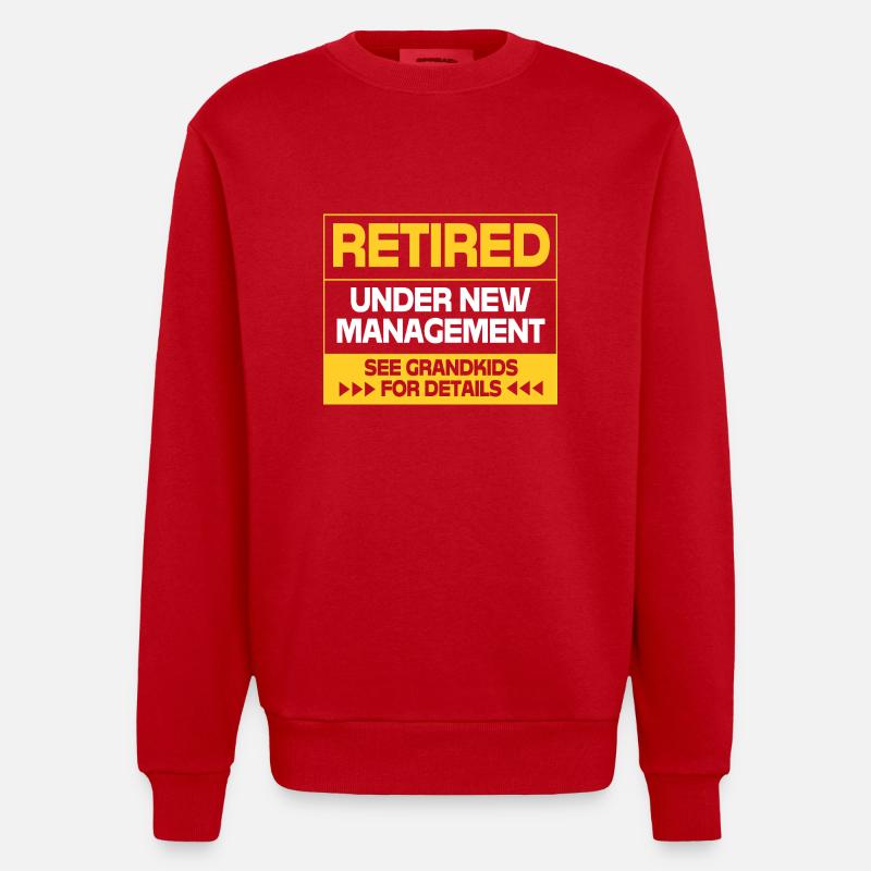Pension d’infirmière - Sweat bio épais oversize fabriqué en UE - rouge