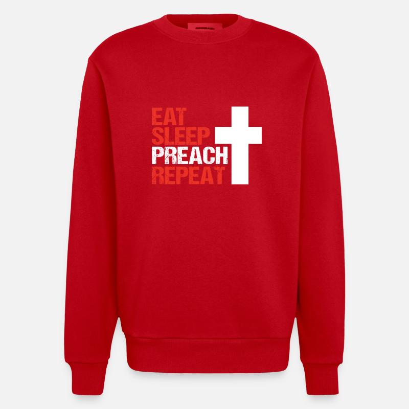 Pasteur - Sweat bio épais oversize fabriqué en UE - rouge