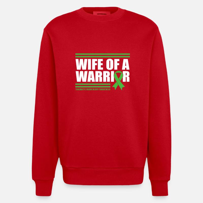 Traumatisme crânien - Sweat bio épais oversize fabriqué en UE - rouge