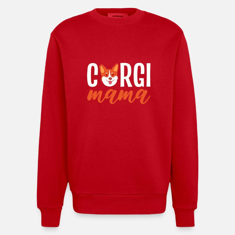 Corgi - Heavyweight Oversized Organic Crew Neck Made in EU - Rot