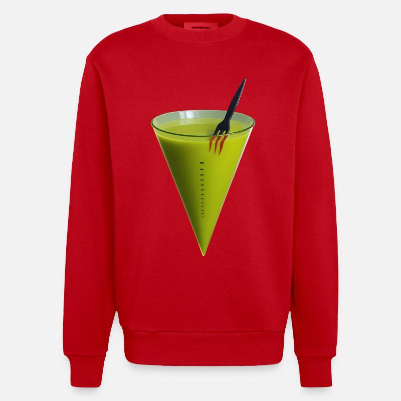 DOPING CONTROL - BELGIUM - Heavyweight Oversized Organic Crew Neck Made in EU - red